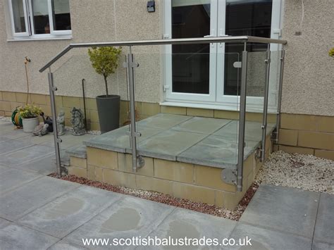 face mounted glass balustrade.